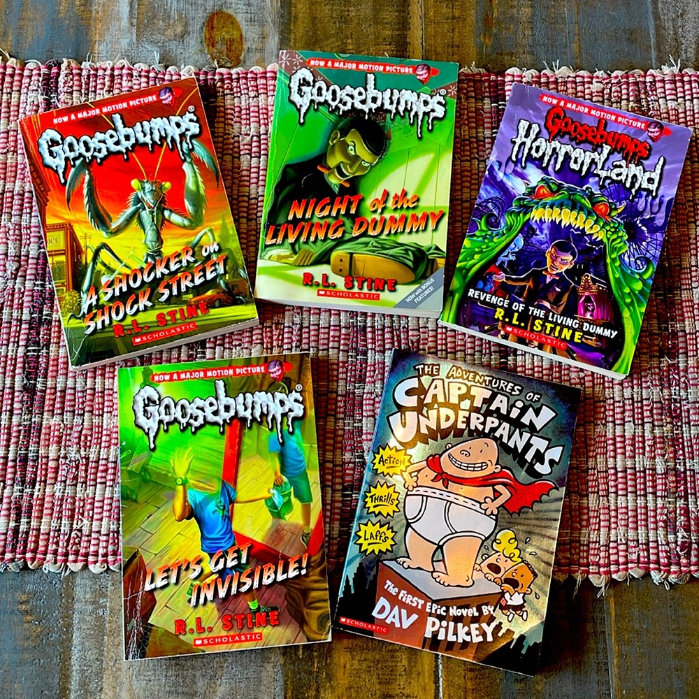 Goosebumps Books & Adventures of Captain Underpants Book